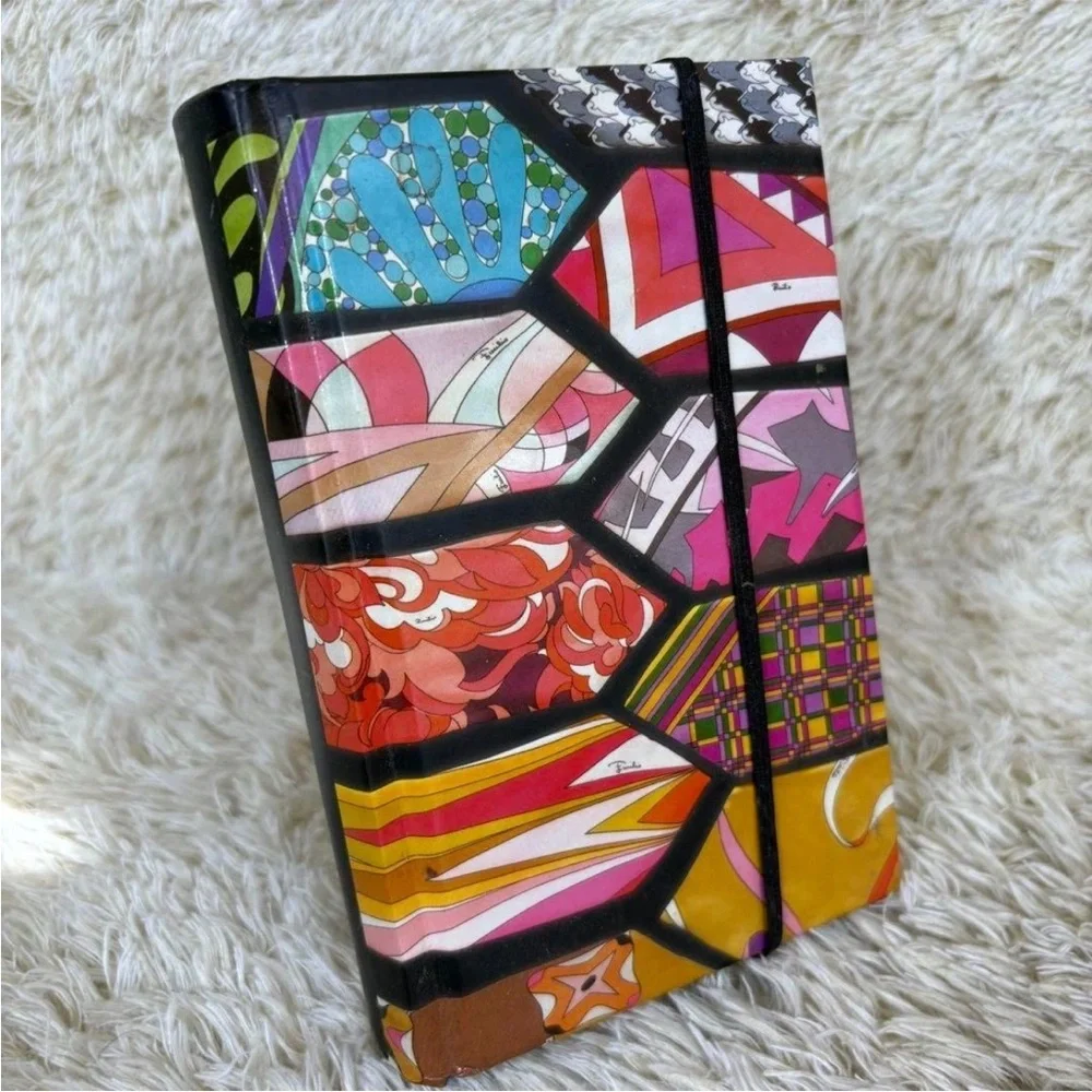 Emilio Pucci Vintage Notebook Tie Print Victoria &‎ Albert Museum Geometric